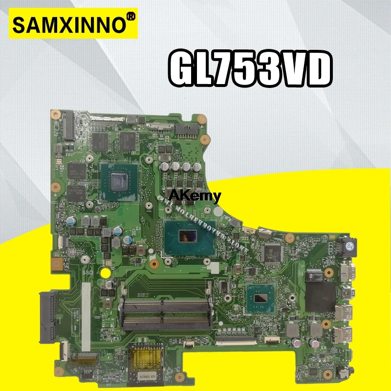 GL753VD motherboard For Asus GL753 GL753VD GL753VE FX73V laptop motherboard I7-7700HQ GTX1050
GL753VD motherboard For Asus GL753 GL753VD GL753VE FX73V laptop motherboard I7-7700HQ GTX1050