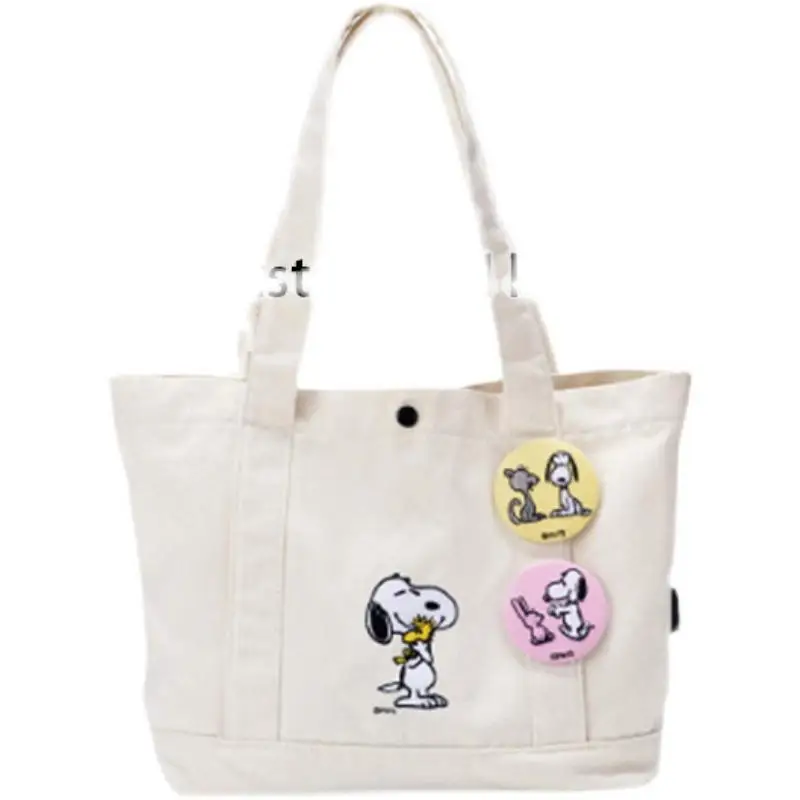Kawaii Snoopy Anime Cartoon Japanese Magazine Appendix with Badge Canvas Embroidered Casual Shoulder Bag Anime Tote Bag
Kawaii Snoopy Anime Cartoon Japanese Magazine Appendix with Badge Canvas Embroidered Casual Shoulder Bag Anime Tote Bag