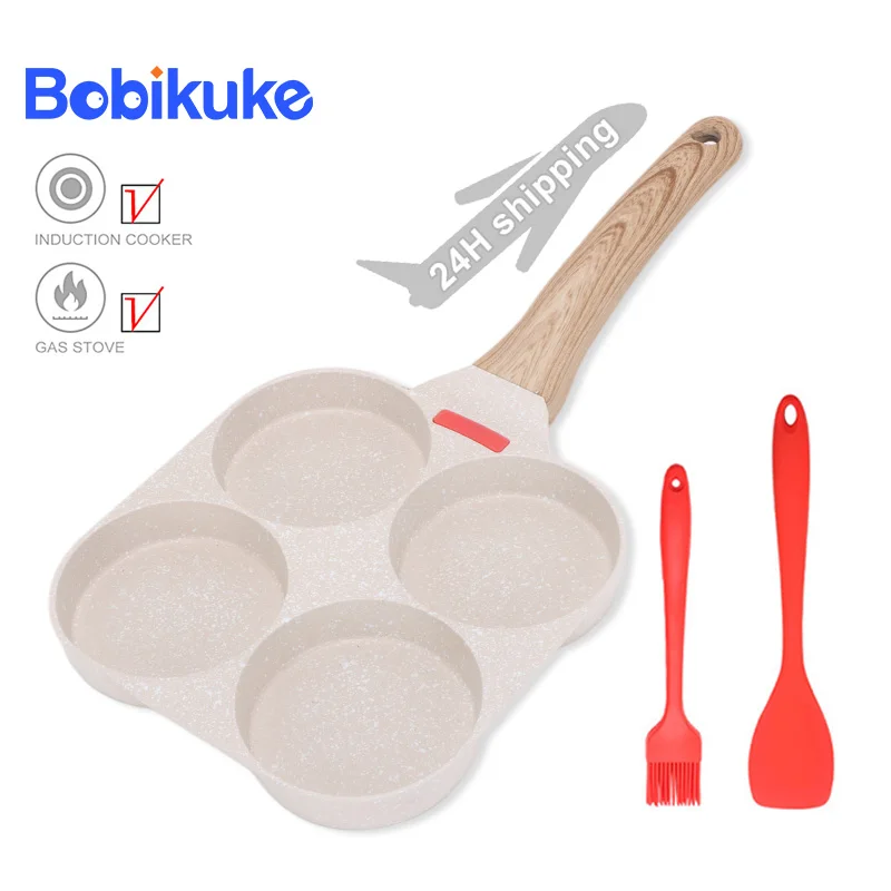 BOBIKUKE 4 Eggs Frying Pan Pot Non-Stick Cookware For Kitchen Egg Pancake Steak Pan Cooking Egg Ham Pans Breakfast Cookware
BOBIKUKE 4 Eggs Frying Pan Pot Non-Stick Cookware For Kitchen Egg Pancake Steak Pan Cooking Egg Ham Pans Breakfast Cookware