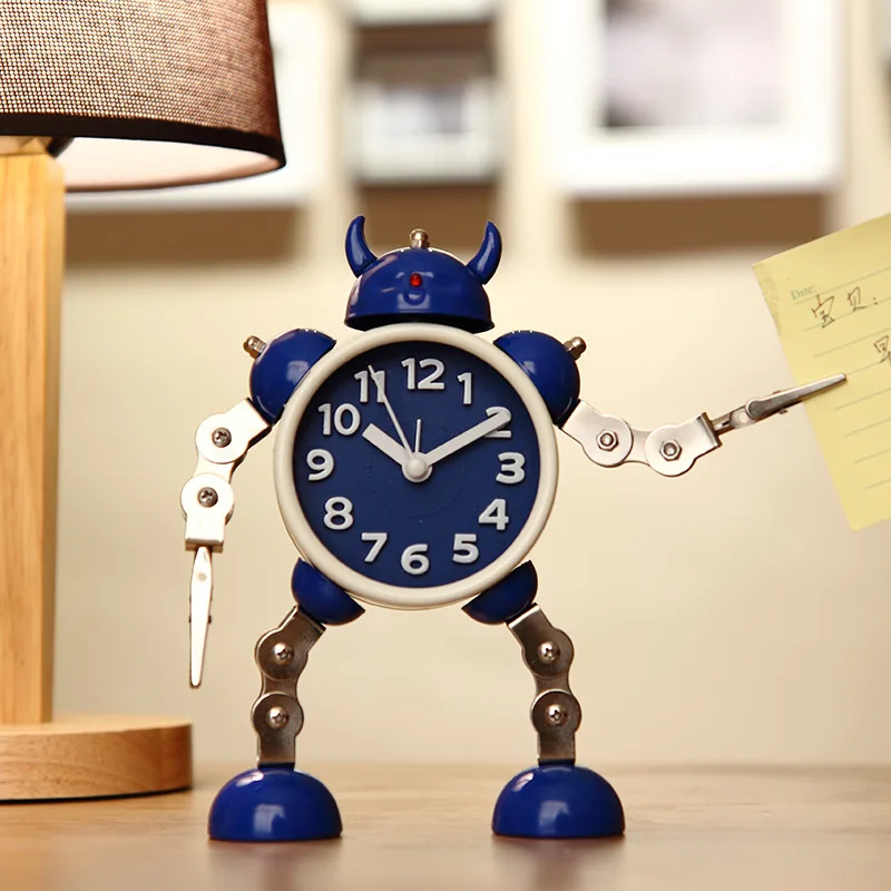 Robot Alarm Clock Steampunk Cartoon Quiet Clock for Desktop Home Decor Gifts for Kids Table Cute Alarm Clock Bedroom Decoration
Robot Alarm Clock Steampunk Cartoon Quiet Clock for Desktop Home Decor Gifts for Kids Table Cute Alarm Clock Bedroom Decoration