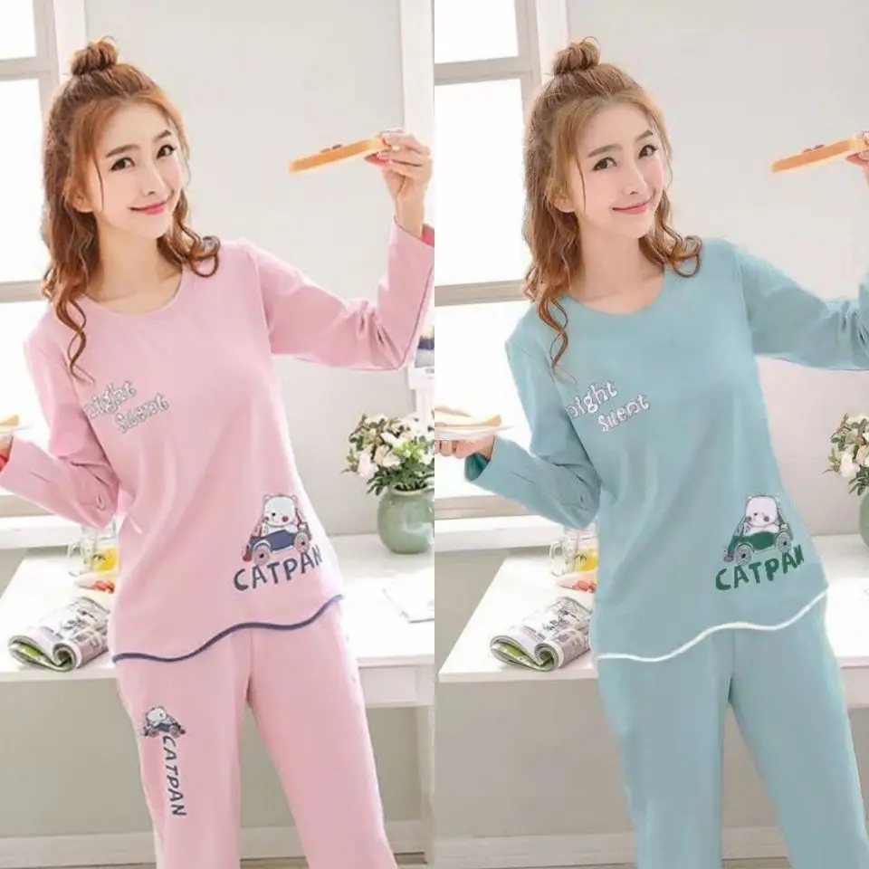 Пижама ночная рубашка пуловер длинный женский Милая женская пижама кавайная ночная рубашка с рукавом Осенняя одежда для сна женский костюм
Пижама ночная рубашка пуловер длинный женский Милая женская пижама кавайная ночная рубашка с рукавом Осенняя одежда для сна женский костюм