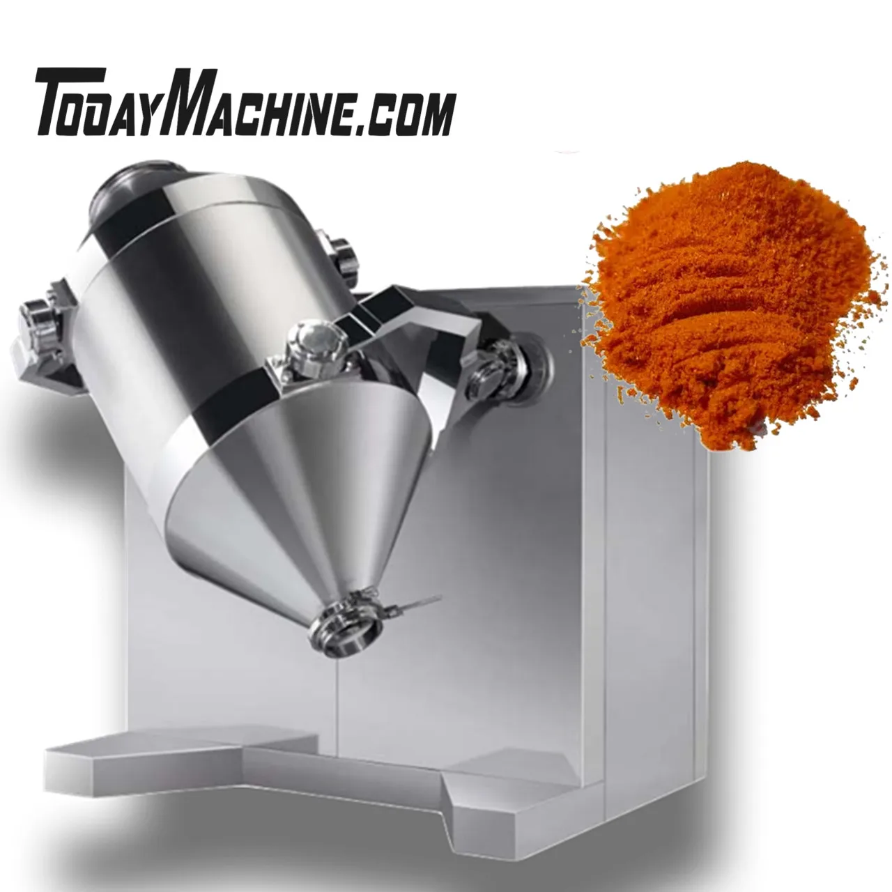 

3D Rotating Drum Dry Powder Granules Mixing Blender Machine for Food Chemical Industry