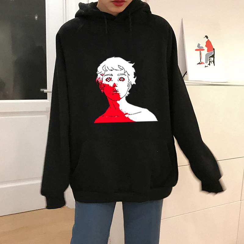 Sweater autumn and winter American hip hop black hip hop men's and women's velvet loose hooded jackets Y2K
Sweater autumn and winter American hip hop black hip hop men's and women's velvet loose hooded jackets Y2K