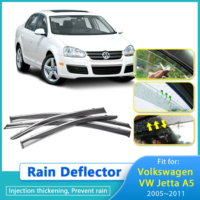 Дефлектор от дождя для Volkswagen VW Jetta A5 1K MK5 2005 2006 ~ 2011 защитный козырек для автомобильного стекла защита от дождя Chuvento Windabweiser
Дефлектор от дождя для Volkswagen VW Jetta A5 1K MK5 2005 2006 ~ 2011 защитный козырек для автомобильного стекла защита от дождя Chuvento Windabweiser