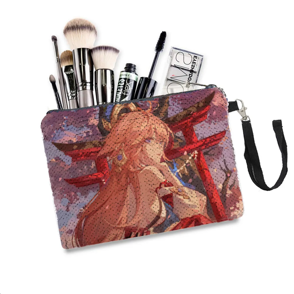 Yae Miko Sakura Sequins Makeup Bag Genshin Impact Game Women Girl Glitter Portable Cosmetic Bag Small Travel Storage
Yae Miko Sakura Sequins Makeup Bag Genshin Impact Game Women Girl Glitter Portable Cosmetic Bag Small Travel Storage