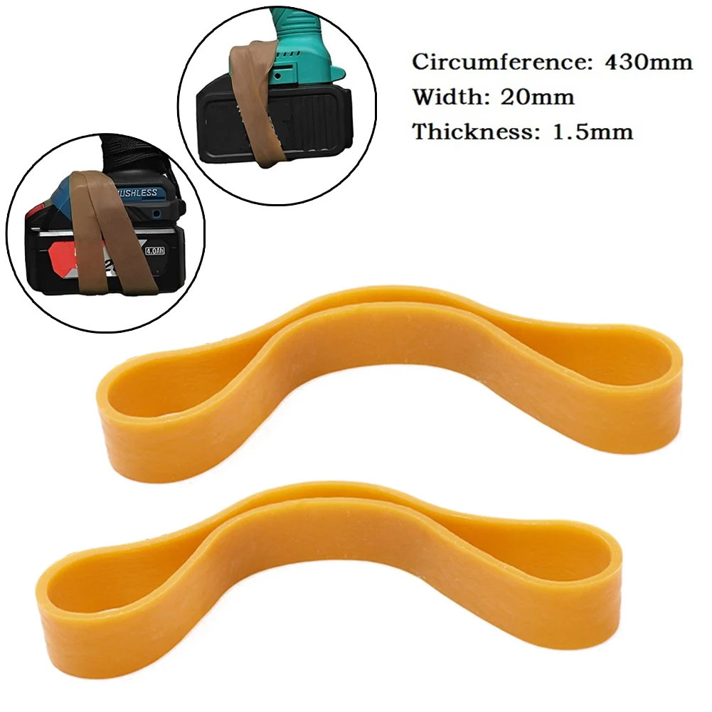 2pcs Rubber Bands Elastic Bands 430mm 20mm For Fixing Electric Wrench Battery Anti-falling Wiring Accessories Cable Ties
2pcs Rubber Bands Elastic Bands 430mm 20mm For Fixing Electric Wrench Battery Anti-falling Wiring Accessories Cable Ties