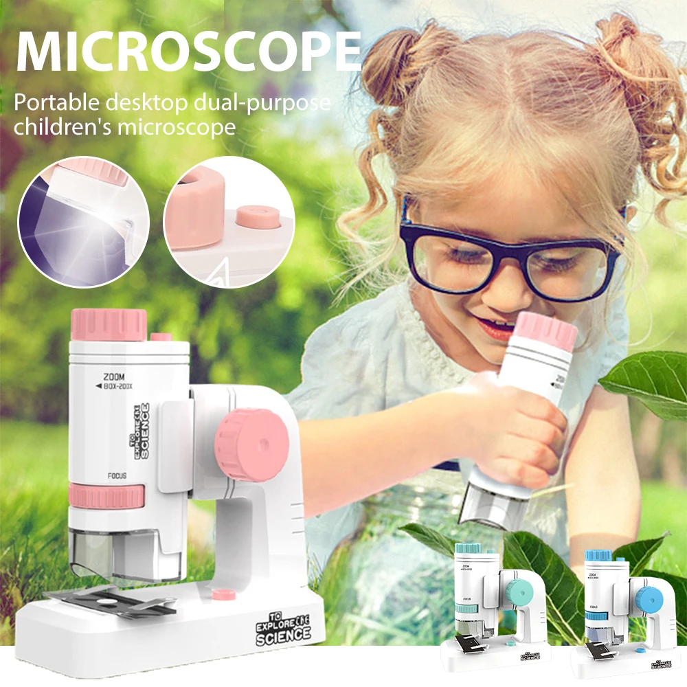 200x Magnification Children's Microscope Portable Science Experiment Toy Easy Operation For Outdoor Indoor Kids' Microscopes
200x Magnification Children's Microscope Portable Science Experiment Toy Easy Operation For Outdoor Indoor Kids' Microscopes