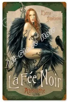 Black Fairy Absinthe Pinup Girls Vintage Metal Sign - Victory Vintage Signs room decor metal decor
Black Fairy Absinthe Pinup Girls Vintage Metal Sign - Victory Vintage Signs room decor metal decor