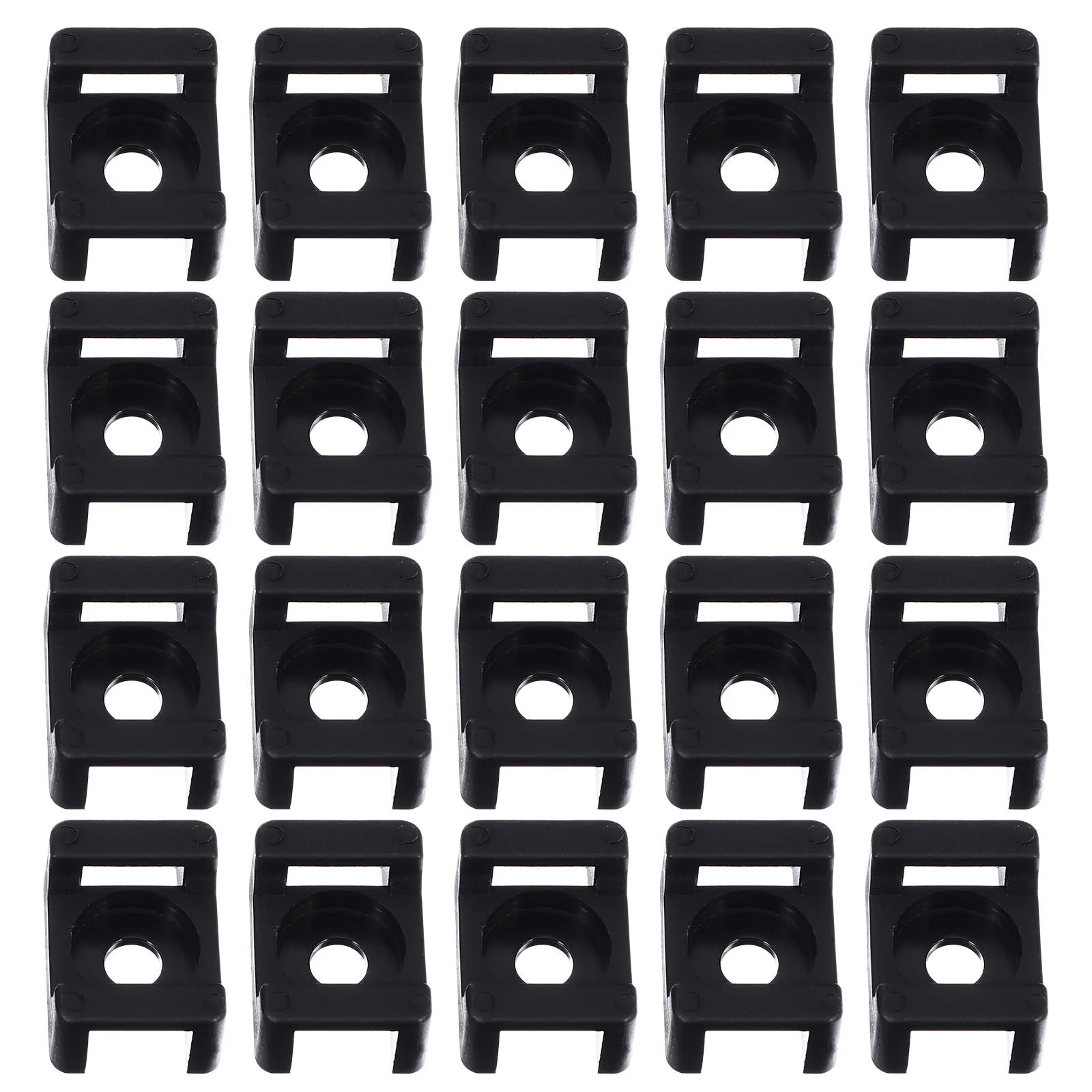 100 Pcs Plastic Ties Fixture Cable Organizer Saddle Support Mounting Base Holder Clamps Holders Zip Anchors
100 Pcs Plastic Ties Fixture Cable Organizer Saddle Support Mounting Base Holder Clamps Holders Zip Anchors