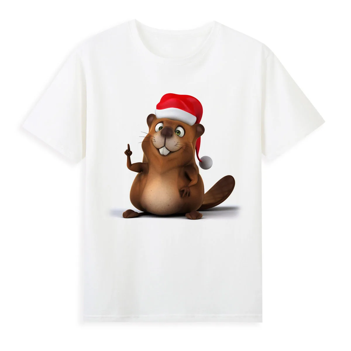 Cartoon Beaver Christmas T-shirt Summer Short Sleeve Casual Tees Cheap Women's Clothing Female Top A0101
Cartoon Beaver Christmas T-shirt Summer Short Sleeve Casual Tees Cheap Women's Clothing Female Top A0101