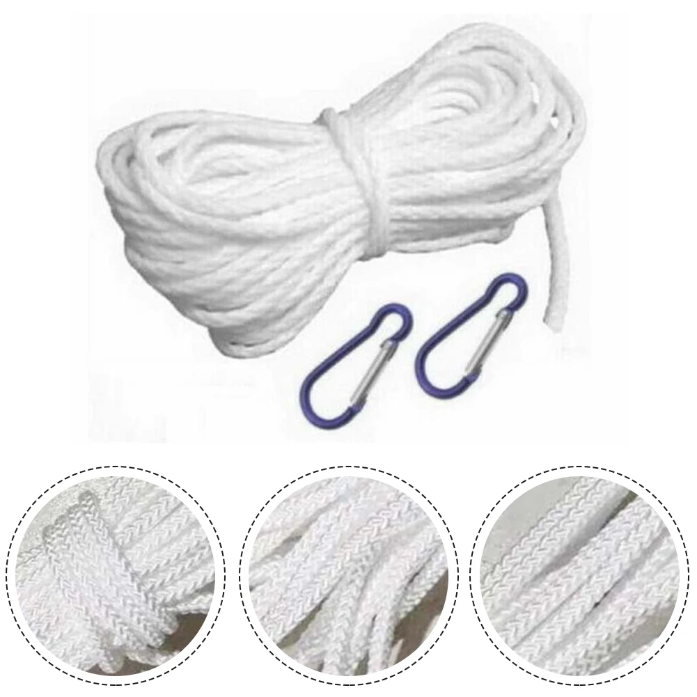 New Accessories 10m Rope Nylon Braided Cord 2 Aluminium Snaps Accessories For 10 Metres Replaced Aluminium Snaps
New Accessories 10m Rope Nylon Braided Cord 2 Aluminium Snaps Accessories For 10 Metres Replaced Aluminium Snaps