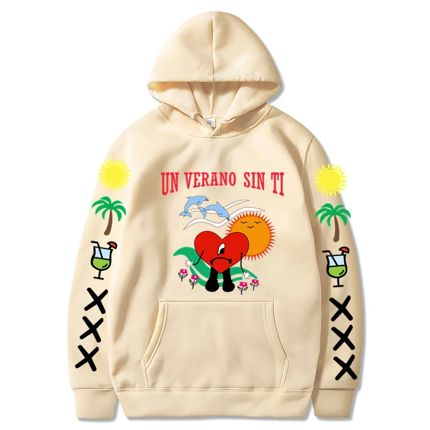 Bad Bunny TI Graphics Double Sided Print Hoodie Men's Women Sweatshirts Unisex Pullover Streetwear Coats
Bad Bunny TI Graphics Double Sided Print Hoodie Men's Women Sweatshirts Unisex Pullover Streetwear Coats