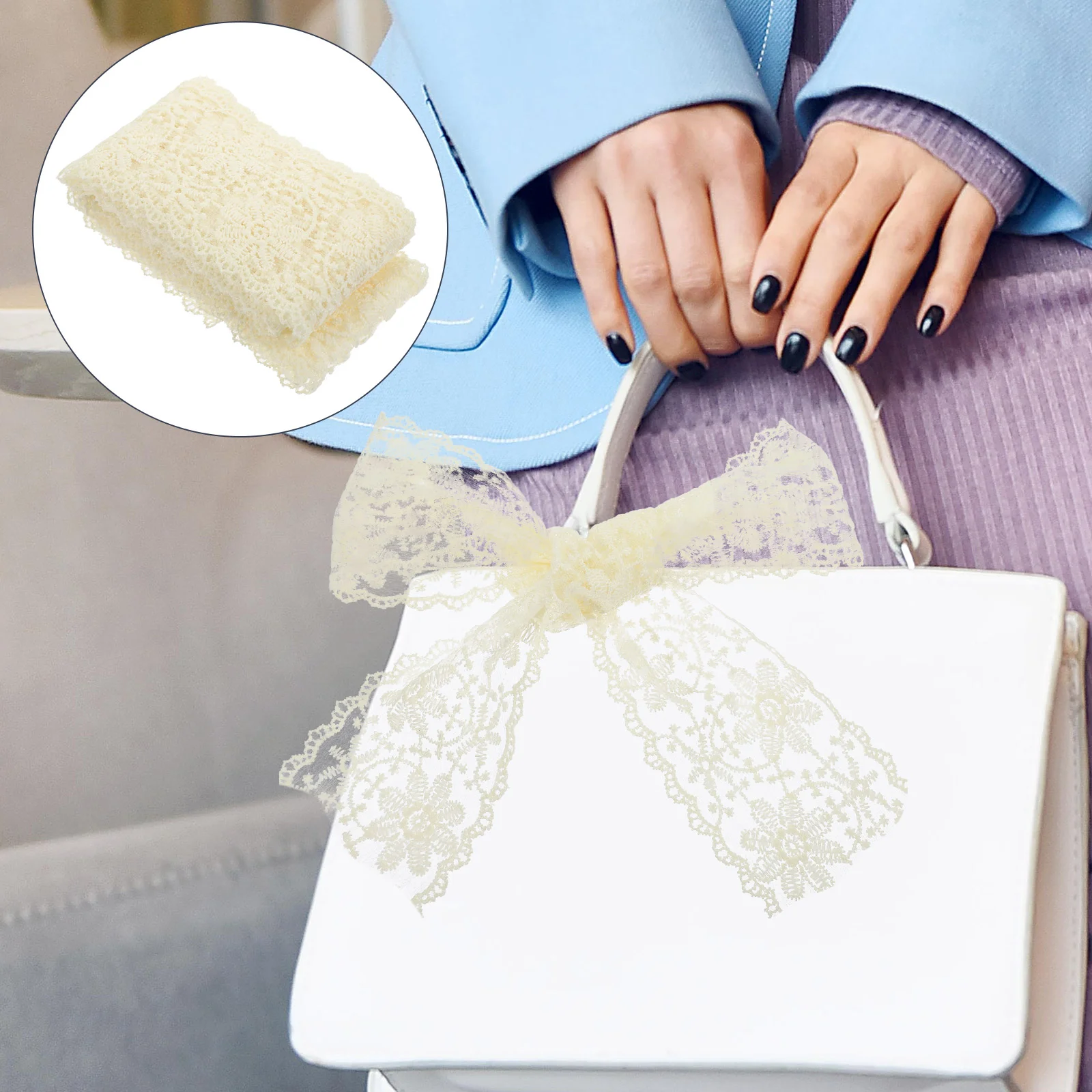 1 Roll of Sewing Lace Trim for Craft Headwear Lace Trim Ornament Embroidery Lace Trim DIY Crafts 
1 Roll of Sewing Lace Trim for Craft Headwear Lace Trim Ornament Embroidery Lace Trim DIY Crafts