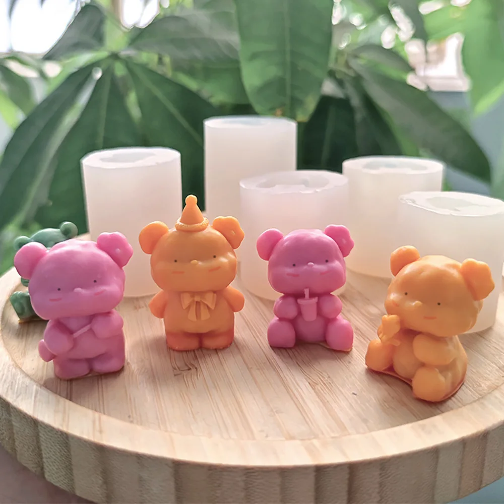 3D Candle Mold Toy Bear Silicone Fondant Cake Moulds DIY Chocolate Mould Cake Deco Tools Baking Accessories Candle Making Kit
3D Candle Mold Toy Bear Silicone Fondant Cake Moulds DIY Chocolate Mould Cake Deco Tools Baking Accessories Candle Making Kit