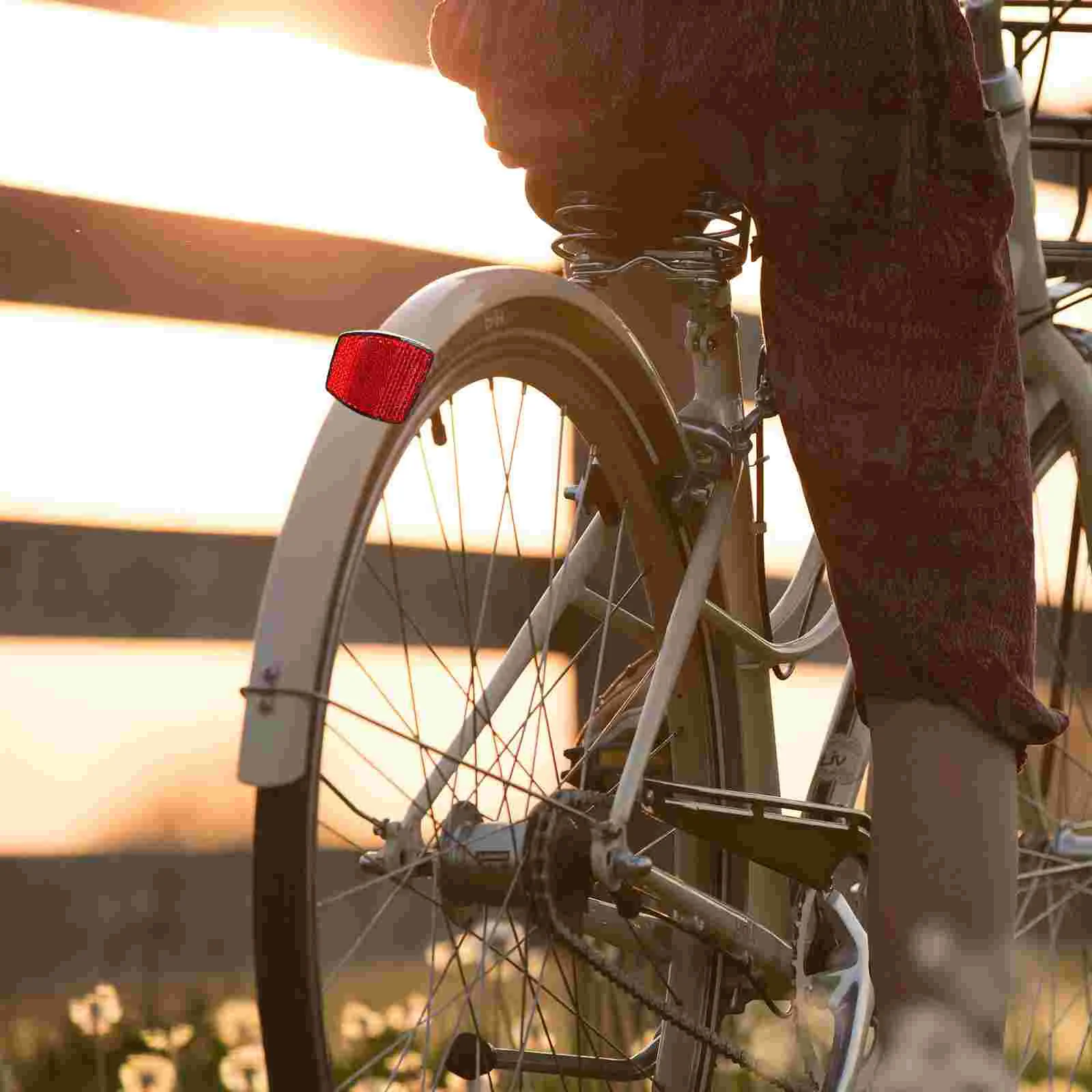 

Bicycle Reflector Bike Accessories Handlebar Reflectors Light Front Rear Riding Decorations Plastic Adult Bikes