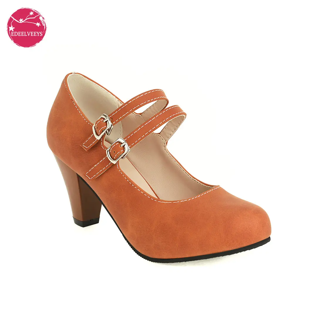 Women's Mary Jane Vintage Heels Chunky Platform Dress Pumps Double Strap Faux Leather Shoes Round Toe Fashion Office Lady
Women's Mary Jane Vintage Heels Chunky Platform Dress Pumps Double Strap Faux Leather Shoes Round Toe Fashion Office Lady