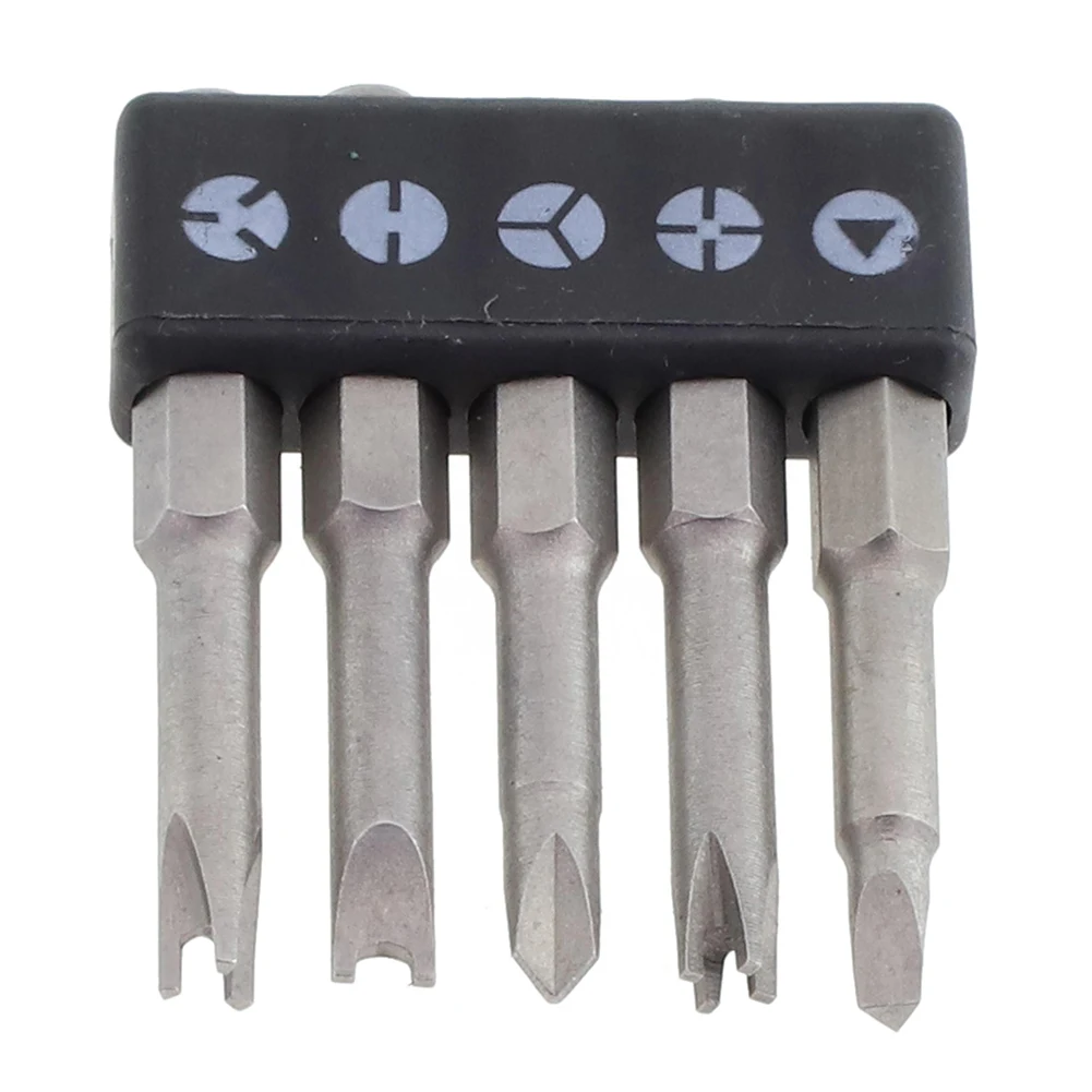 5Pcs 50mm Screwdriver Bits U Y Triangle Head 1/4'' Hex Shank For Electric Appliance Repairing Electric Driver Tool Accessories
5Pcs 50mm Screwdriver Bits U Y Triangle Head 1/4'' Hex Shank For Electric Appliance Repairing Electric Driver Tool Accessories