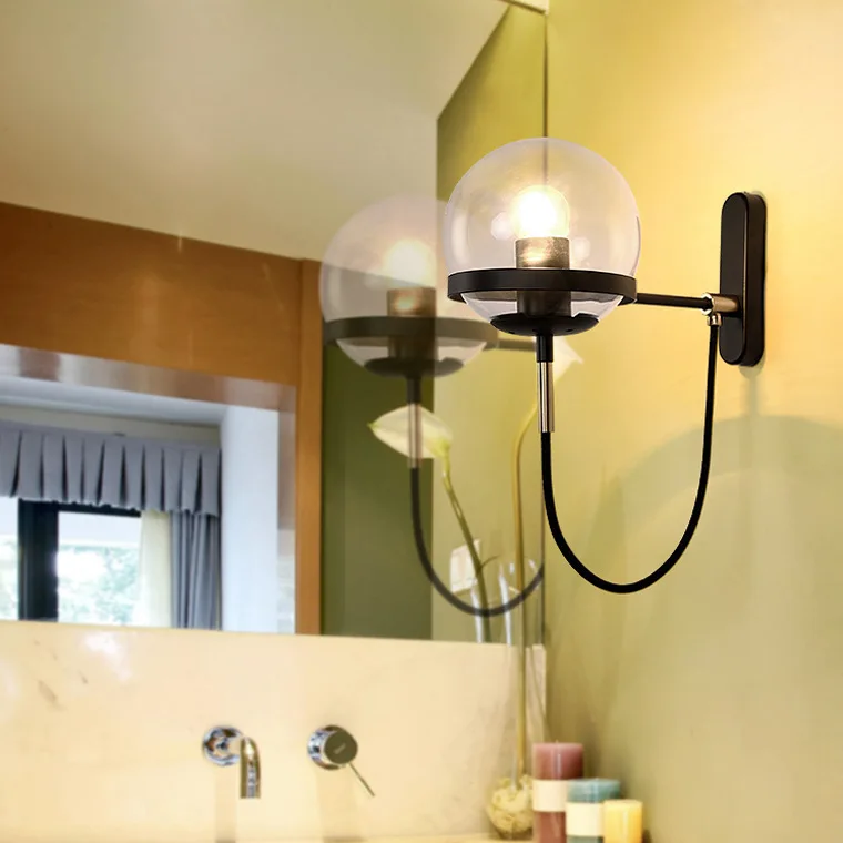 Loft Retro Wall Lamp Nordic Postmodern Wall Sconce, Vintage Fixtures With Glass Lampshade Modern Home Lighting Bath Corrido
Loft Retro Wall Lamp Nordic Postmodern Wall Sconce, Vintage Fixtures With Glass Lampshade Modern Home Lighting Bath Corrido