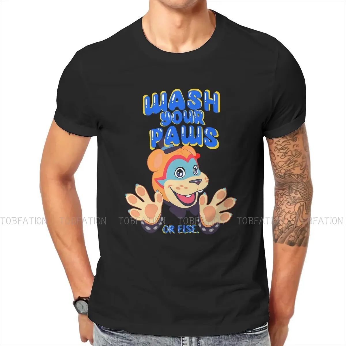 Fnaf Game Wash Your Paws Or Else Tshirt Top Graphic Men Vintage Homme Summer Men's Clothing Cotton Harajuku T Shirt
Fnaf Game Wash Your Paws Or Else Tshirt Top Graphic Men Vintage Homme Summer Men's Clothing Cotton Harajuku T Shirt