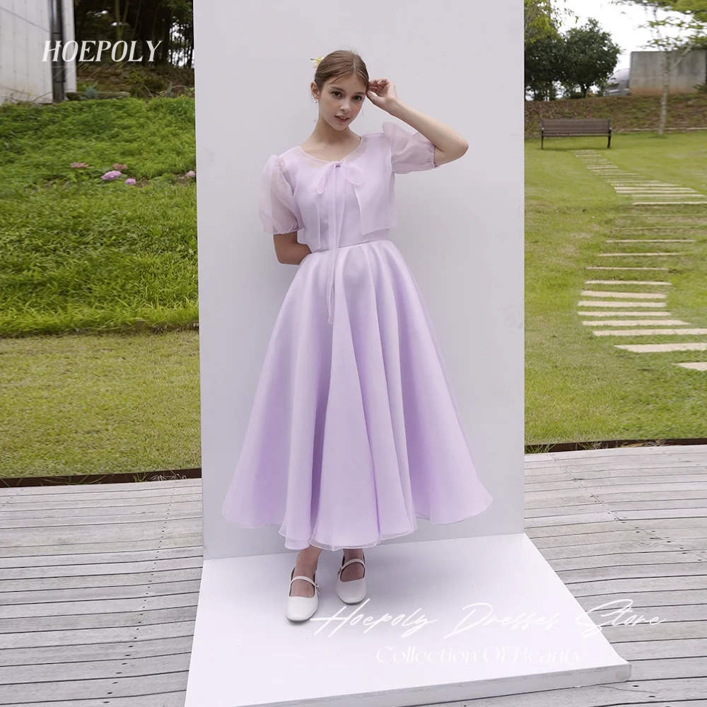 Hoepoly A Line Purple Prom Evening Dresses O Neck Pleated Korea Wedding Dress Ankle Length Zipper Up Simple Party Gown Two Style
Hoepoly A Line Purple Prom Evening Dresses O Neck Pleated Korea Wedding Dress Ankle Length Zipper Up Simple Party Gown Two Style