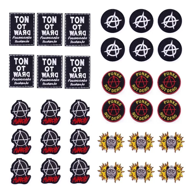 10Pcs/Lot Hippie Punk Embroidered Patches on Clothes Thermal Fusible Iron on Embroidery Patch for Clothing Sun Patch Appliques
10Pcs/Lot Hippie Punk Embroidered Patches on Clothes Thermal Fusible Iron on Embroidery Patch for Clothing Sun Patch Appliques