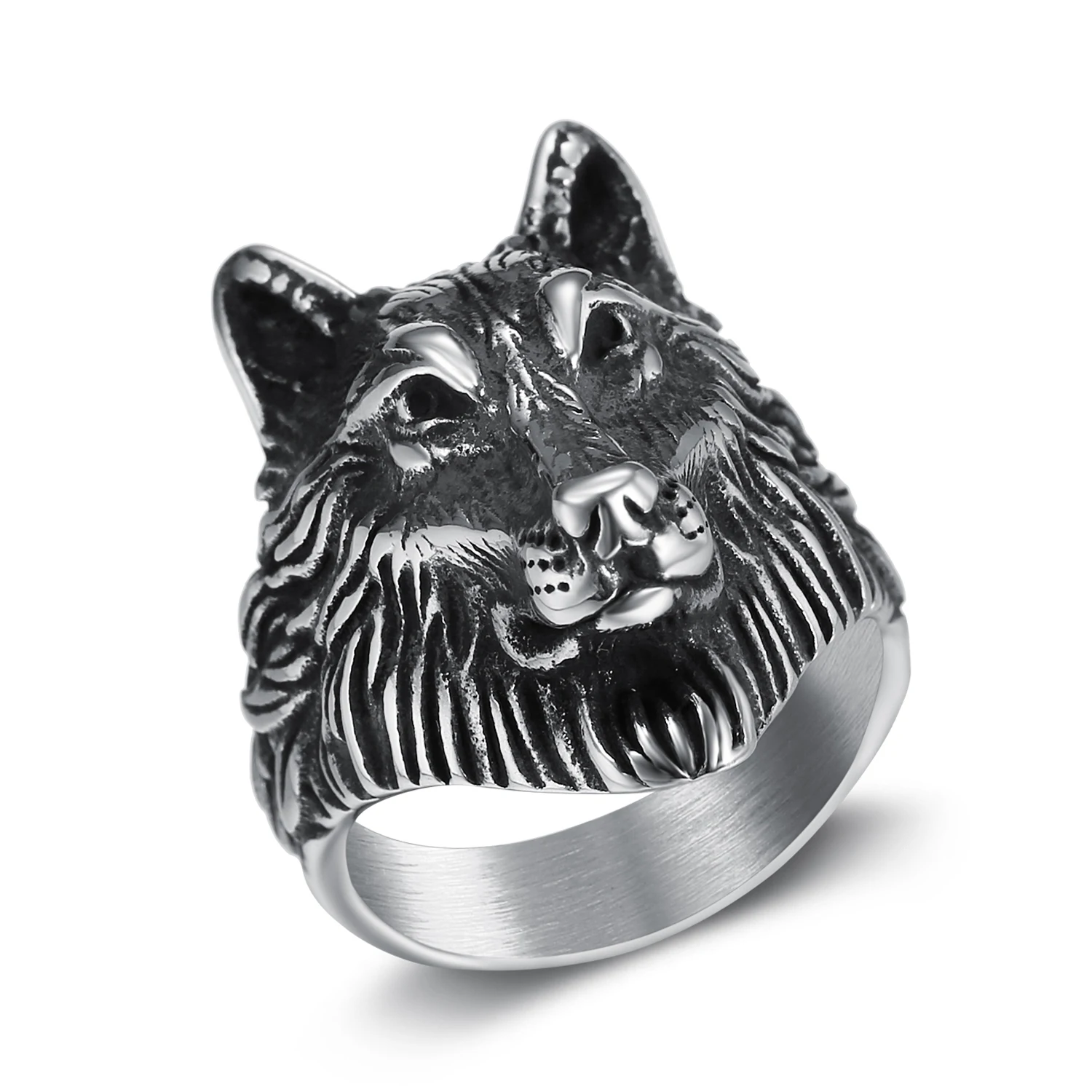 Men's Stainless Steel Animal Wolf Head Viking Jewelry Exquisite Metal Punk Heavy Wolf Head Bikers Ring Party Jewelry
Men's Stainless Steel Animal Wolf Head Viking Jewelry Exquisite Metal Punk Heavy Wolf Head Bikers Ring Party Jewelry