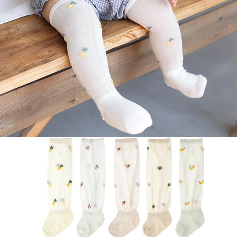 

Летние детские длинные носки против комаров милые колготки и чулки принцессы Детские хлопковые носки детская одежда