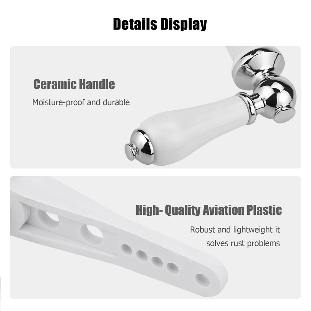 Get a Convenient and Reliable Chrome Plated Metal Lever Replacement for Your Standard Flush Tank Cistern Easy to Install and Use
Get a Convenient and Reliable Chrome Plated Metal Lever Replacement for Your Standard Flush Tank Cistern Easy to Install and Use