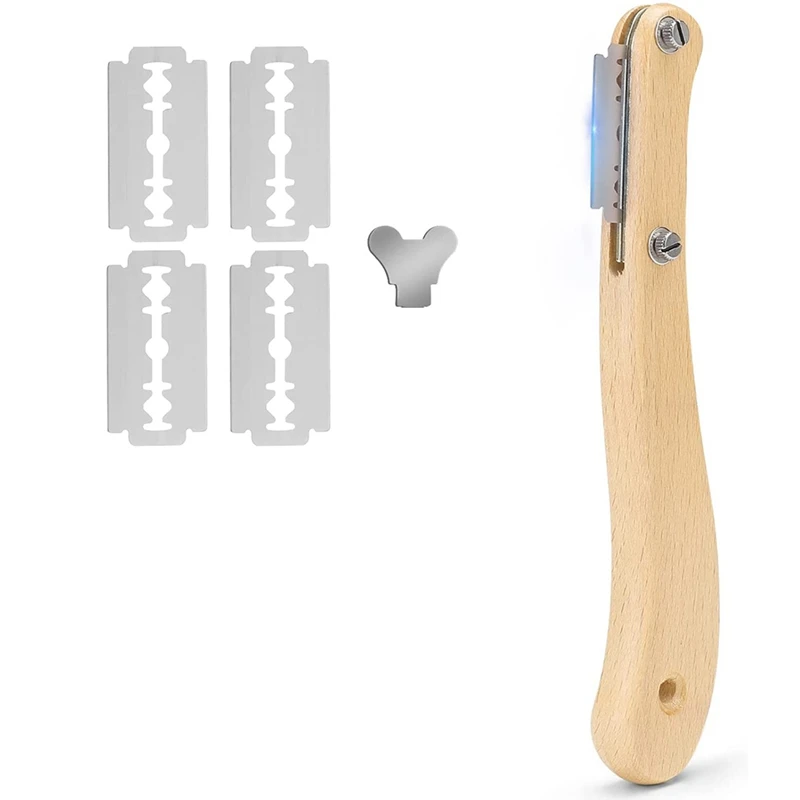 Bread Scoring Knife, Wooden Handle Bread Cutter Slicer Dough Scraper For Kitchen Cake Dessert Bread Baking DIY Tool
Bread Scoring Knife, Wooden Handle Bread Cutter Slicer Dough Scraper For Kitchen Cake Dessert Bread Baking DIY Tool