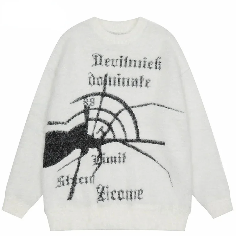 Street Spider Pattern Knitted Sweater Men and Women Harajuku Fashion Casual Loose Punk Cotton Sweater Hip Hop Hipster Pullover
Street Spider Pattern Knitted Sweater Men and Women Harajuku Fashion Casual Loose Punk Cotton Sweater Hip Hop Hipster Pullover