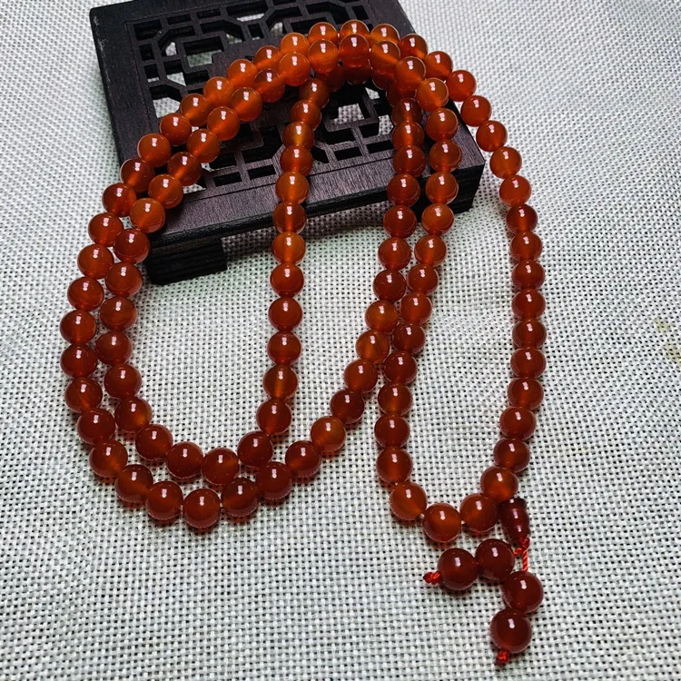 Natural Red Agate 108 Bead Mala Jade Bracelet Men Women Healing Jewelry Red Jades Round Bead Beaded Bangles Jadeite Bracelets
Natural Red Agate 108 Bead Mala Jade Bracelet Men Women Healing Jewelry Red Jades Round Bead Beaded Bangles Jadeite Bracelets