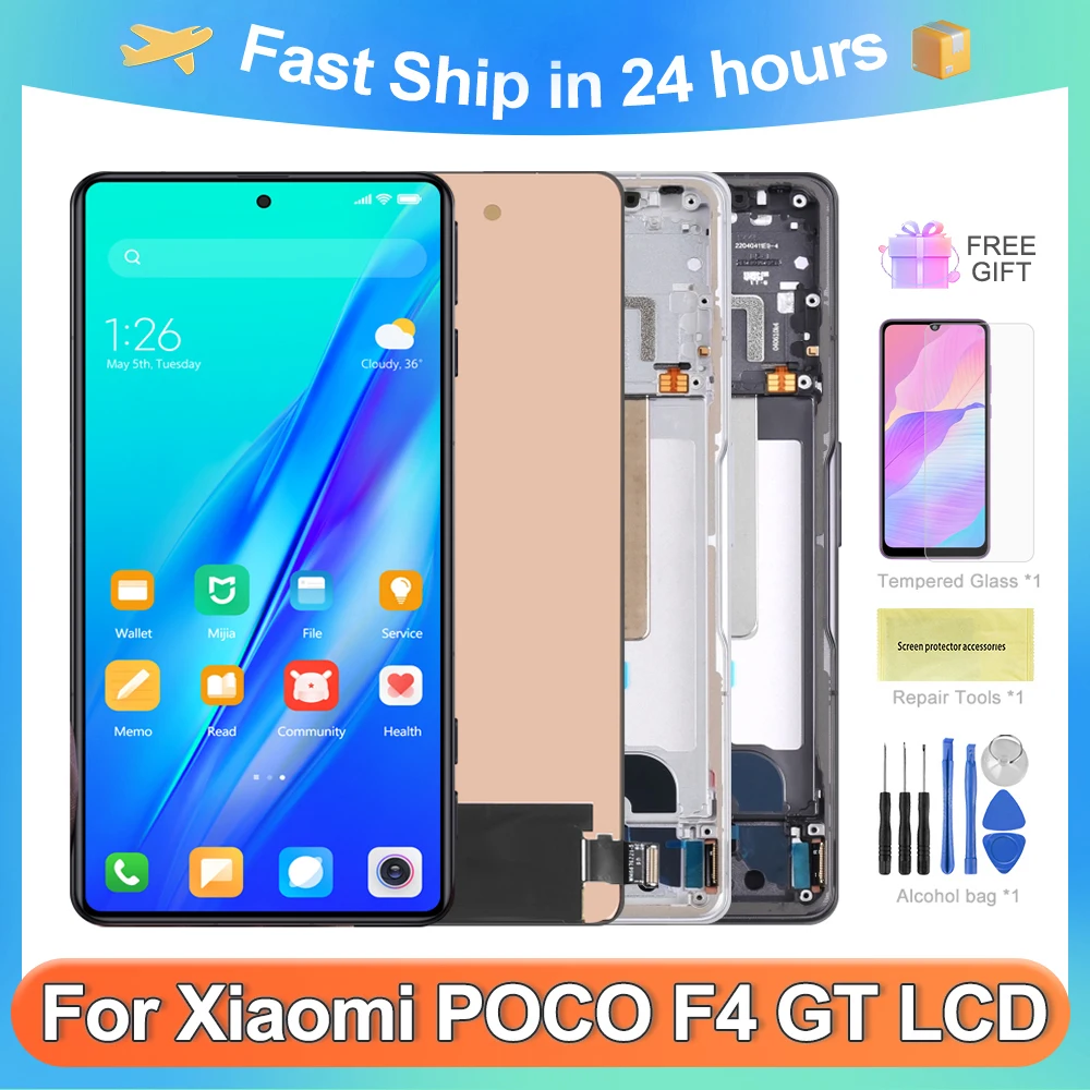 Для POCO F4 GT 100% оригинальный экран для Xiaomi POCO F4 GT 21121210G ЖК-дисплей сенсорный экран дигитайзер Запасные части в сборе
Для POCO F4 GT 100% оригинальный экран для Xiaomi POCO F4 GT 21121210G ЖК-дисплей сенсорный экран дигитайзер Запасные части в сборе