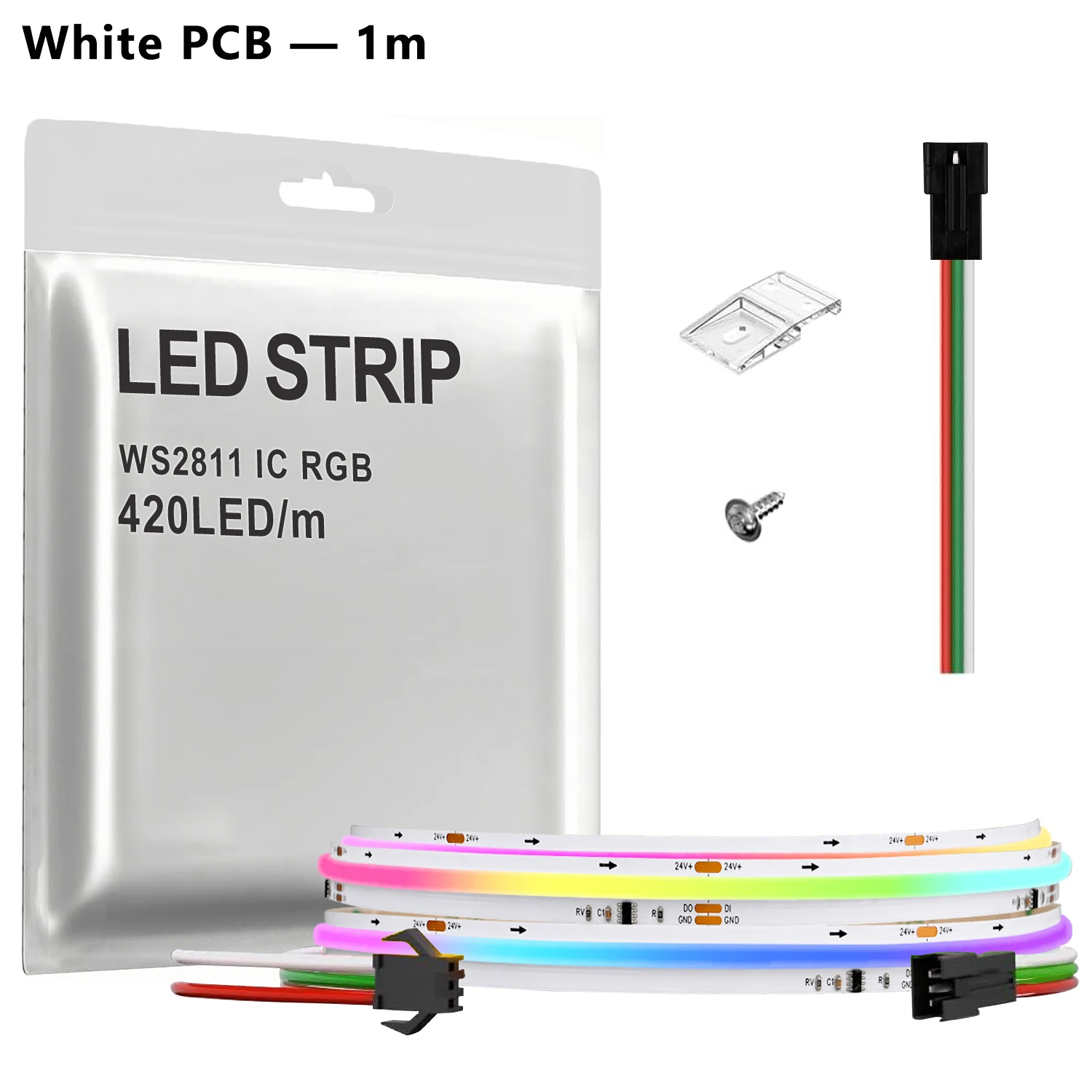 COXO Светодиодная лента RGB 24В WS2811 420LED/м
COXO Светодиодная лента RGB 24В WS2811 420LED/м