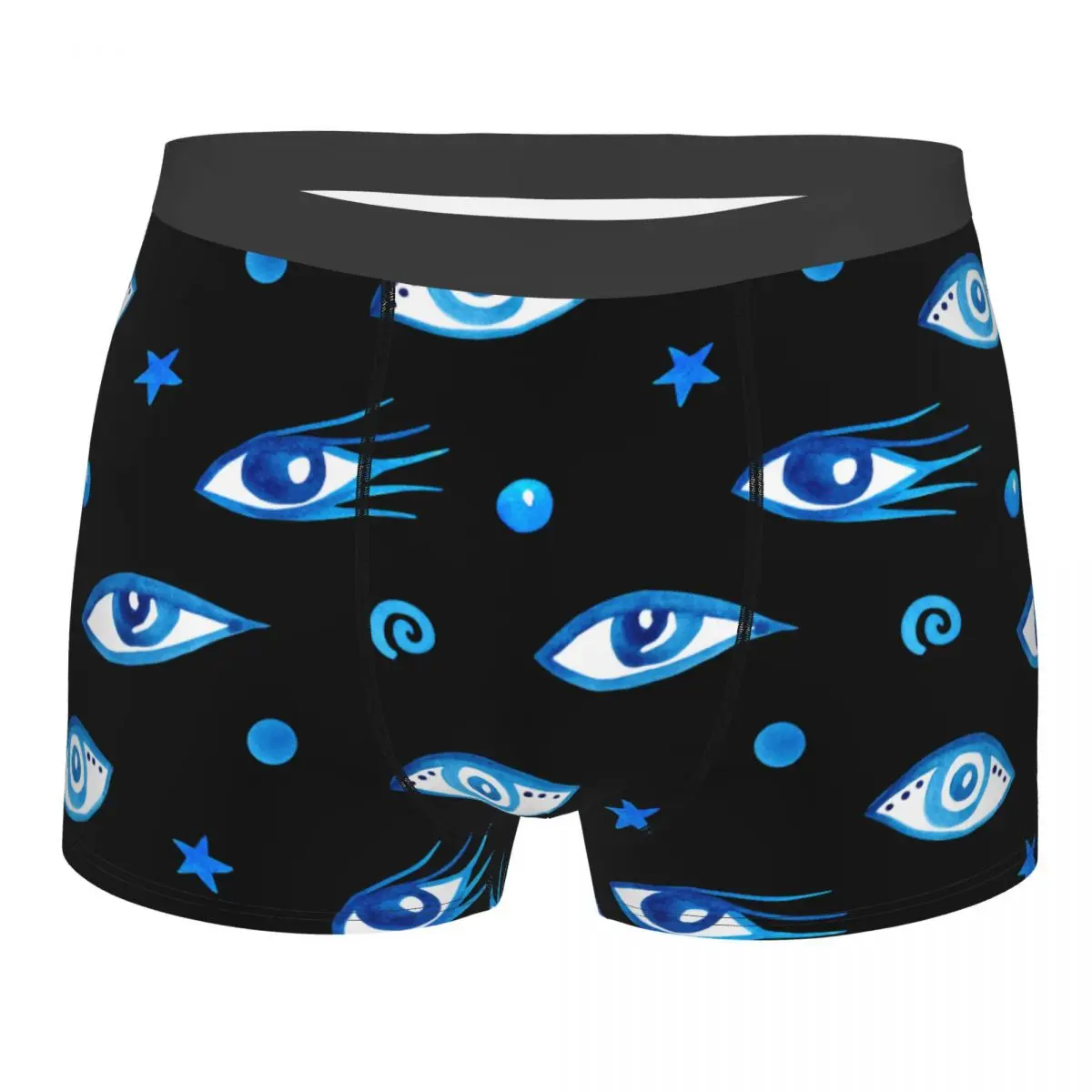 

Sexy Boxer Shorts Panties Men's Evil Eye Magic Underwear Bohemian Boho Hippie Geometric Soft Underpants for Male