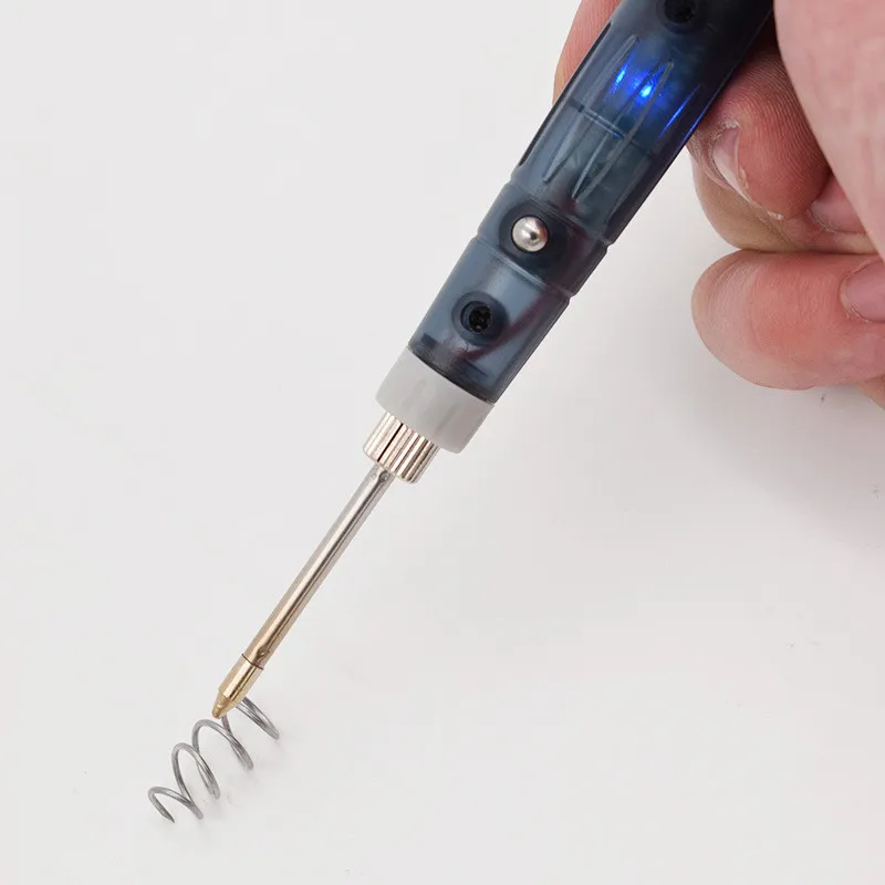 Portable USB Soldering Iron Electric Heating Tools Rework With Indicator Light Handle Welding Gun Repair Tool Soldering Iron
Portable USB Soldering Iron Electric Heating Tools Rework With Indicator Light Handle Welding Gun Repair Tool Soldering Iron