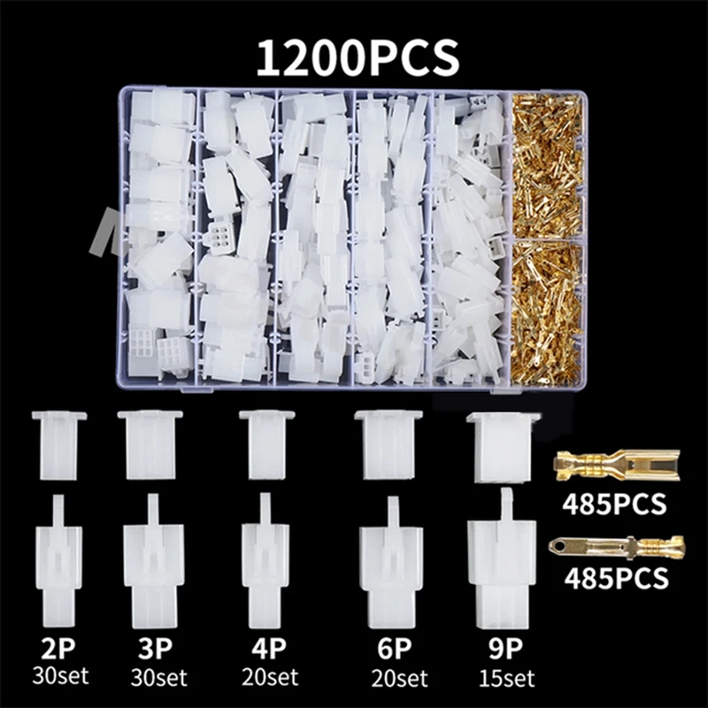 JFBL Hot 1200 PCS 2.8MM Automotive Wire Connector 2/3/4/6/9 Pin Electrical Male And Female Cable Terminal Connector Kit
JFBL Hot 1200 PCS 2.8MM Automotive Wire Connector 2/3/4/6/9 Pin Electrical Male And Female Cable Terminal Connector Kit