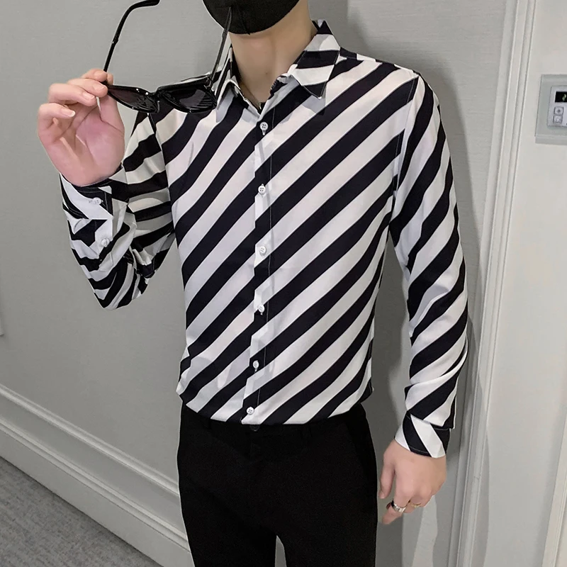 Hot Sale New Camisa Masculina Fashion Long Sleeve Striped Shirts Men Clothing 2022 Simple Slim Fit Casual Chemise Homme 3XL-M
Hot Sale New Camisa Masculina Fashion Long Sleeve Striped Shirts Men Clothing 2022 Simple Slim Fit Casual Chemise Homme 3XL-M