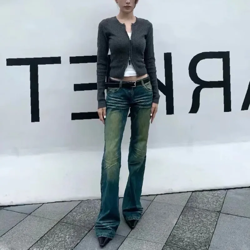 Worn Slim Fit Jeans Women's American Vintage Low Waist Micro Ragged Pants 2023 Spring New Denim Pants
Worn Slim Fit Jeans Women's American Vintage Low Waist Micro Ragged Pants 2023 Spring New Denim Pants