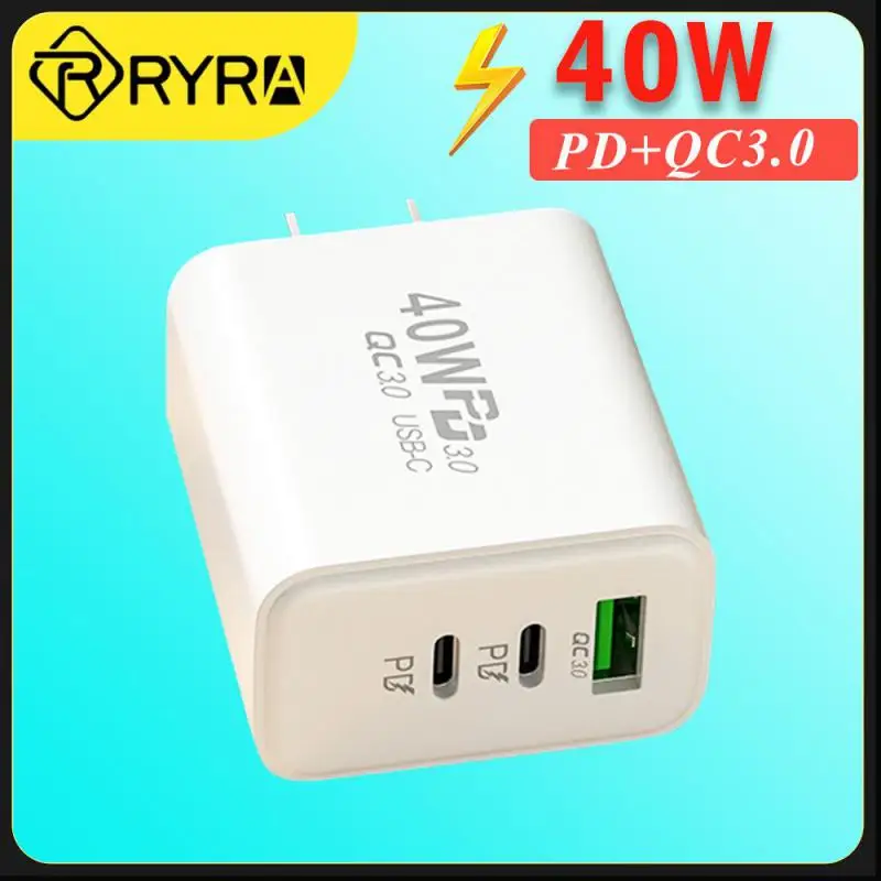 

Зарядное устройство USB Type C для быстрой зарядки 3.0 мобильный телефон 3 порта настенное быстрое зарядное устройство PD для 14 13 Poco f3