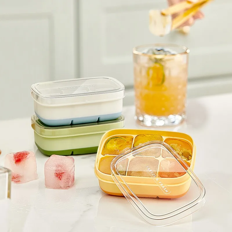 Mini Silicone Ice Cube Mold 6 Grid Household Homemade Square Ice Tray Mold With Lids Cold Drink Making Tools Reusable Ice Maker
Mini Silicone Ice Cube Mold 6 Grid Household Homemade Square Ice Tray Mold With Lids Cold Drink Making Tools Reusable Ice Maker