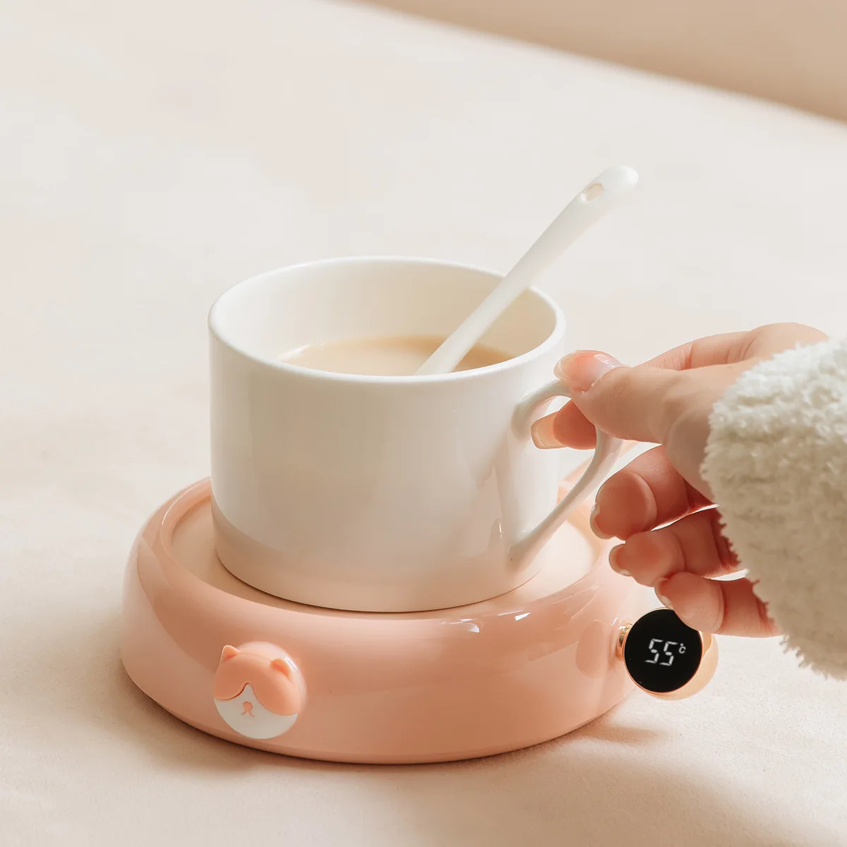 Coffee Mug Heating Coasters Cup Warmer for Home Office Milk Tea Water Cute Cat Heating Pad Auto-off Smart Coaster
Coffee Mug Heating Coasters Cup Warmer for Home Office Milk Tea Water Cute Cat Heating Pad Auto-off Smart Coaster