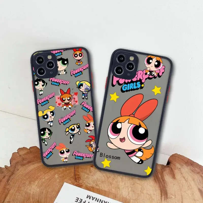 Bandai Cute Powerpuff Girls Phone Case For iphone 13 12 11 Pro Max Mini XS 8 7 Plus X SE 2020 XR Matte Transparent Cover
Bandai Cute Powerpuff Girls Phone Case For iphone 13 12 11 Pro Max Mini XS 8 7 Plus X SE 2020 XR Matte Transparent Cover