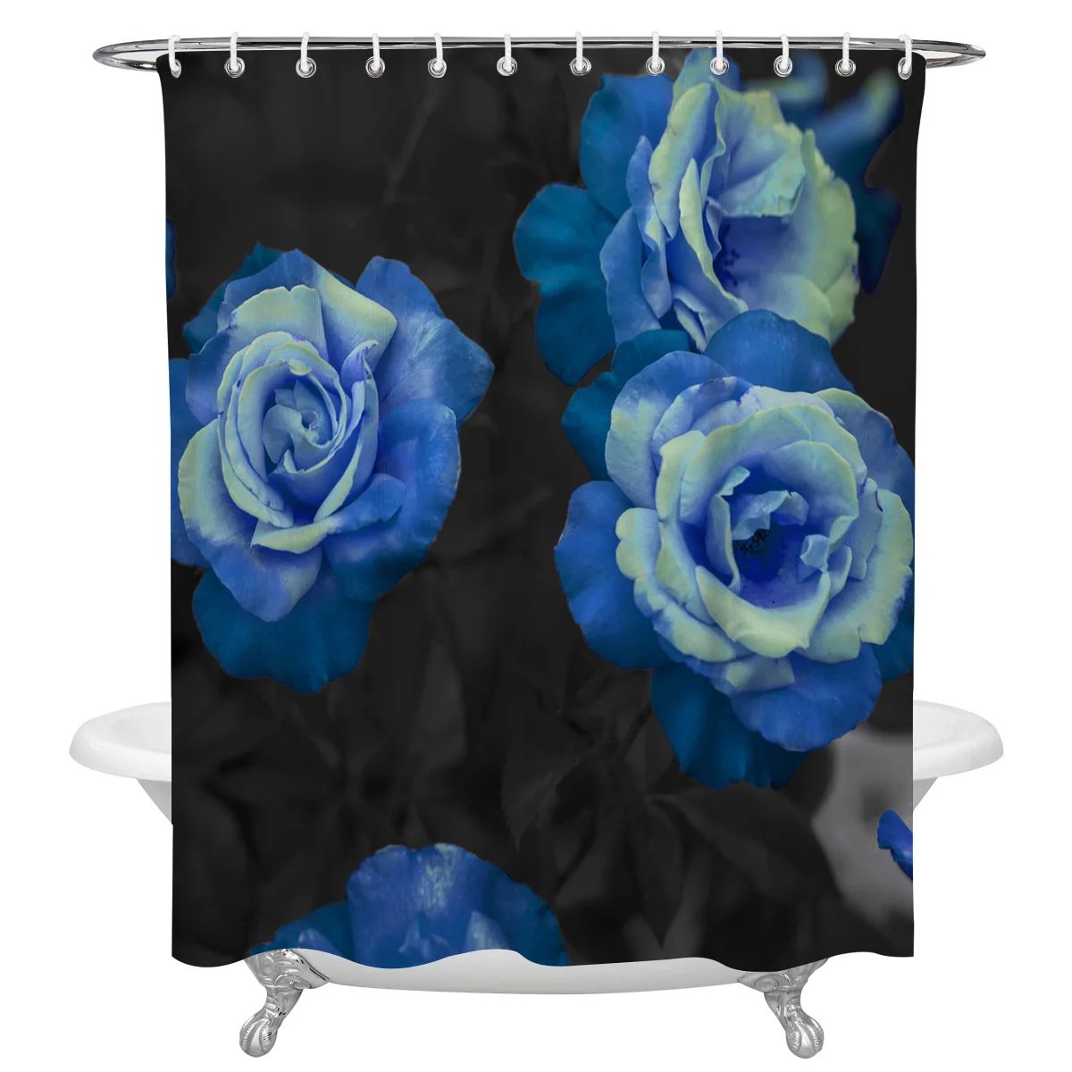 Blue Roses Flowers Shower Curtain Luxury Bathroom Decor Waterproof Curtains Polyester Bath Curtain
Blue Roses Flowers Shower Curtain Luxury Bathroom Decor Waterproof Curtains Polyester Bath Curtain