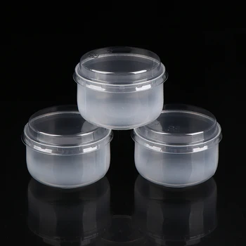 10Sets Transparent Baking Pudding Cup Japanese Caramel Pudding Beaker High Temperature Resistant Pudding Beaker with Lid