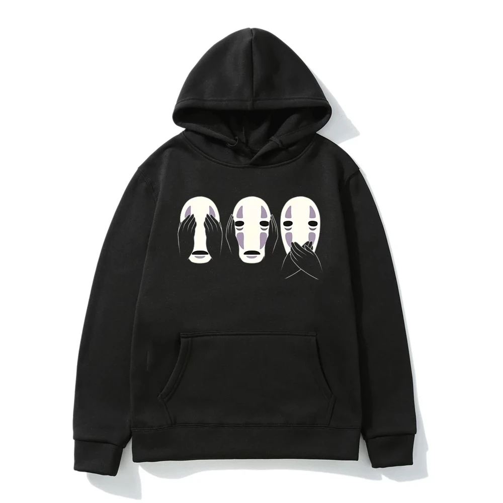 

Anime Spirit Away Totoro Hoodie Studio Ghibli No Face Man Japanese Streetwear Sweatshirts Miyazaki Hayao Manga Hoodies Oversized