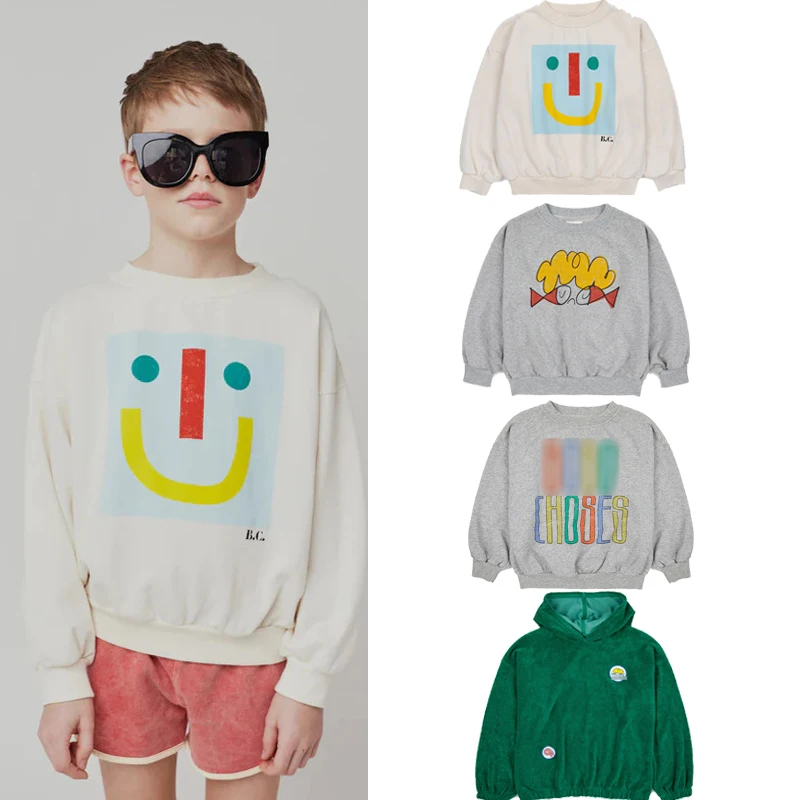 Новинка 2023, Осенний брендовый Детский свитшот BC для маленьких мальчиков и девочек, пуловер с милым принтом, свитера, Детские хлопковые топы для малышей, одежда
Новинка 2023, Осенний брендовый Детский свитшот BC для маленьких мальчиков и девочек, пуловер с милым принтом, свитера, Детские хлопковые топы для малышей, одежда