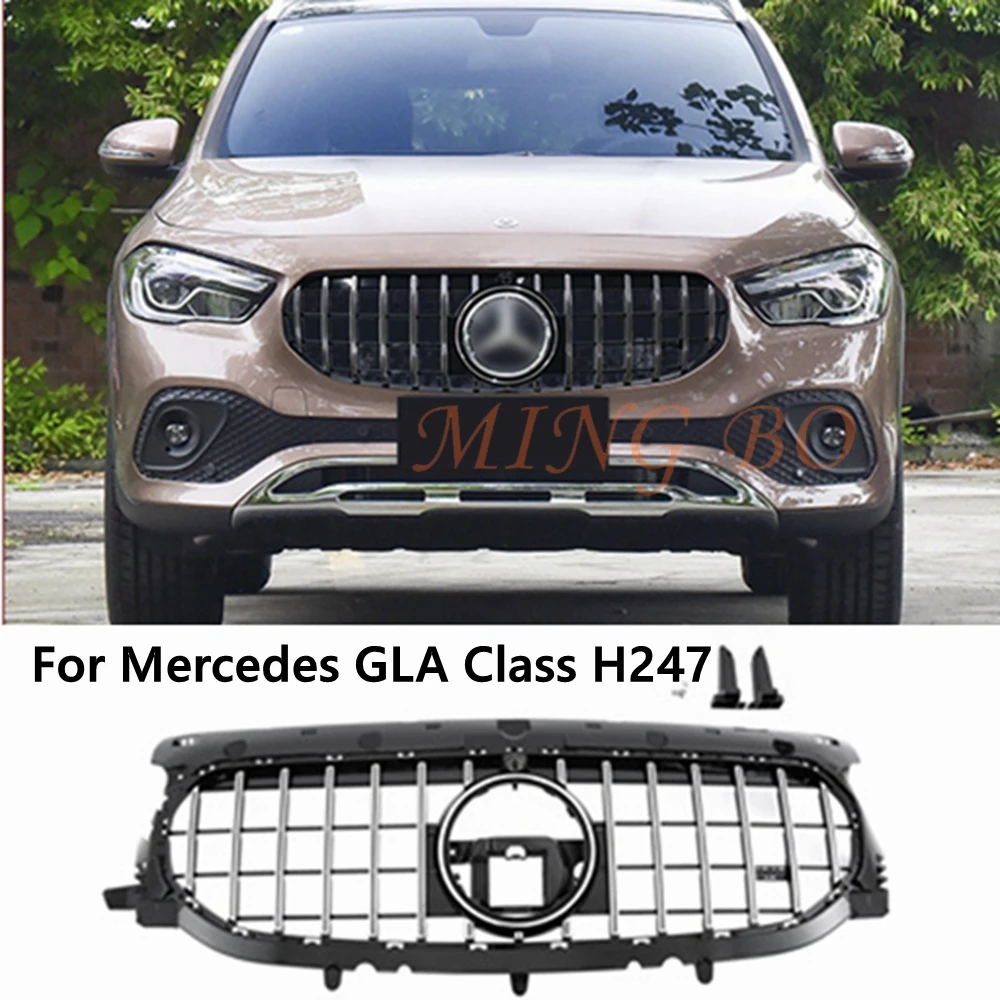 Для Mercedes Benz GLA Class H247 GLA45 GLA35 2020-up 1 шт. Черный Алмазный Стиль переднего бампера Решетка радиатора
Для Mercedes Benz GLA Class H247 GLA45 GLA35 2020-up 1 шт. Черный Алмазный Стиль переднего бампера Решетка радиатора