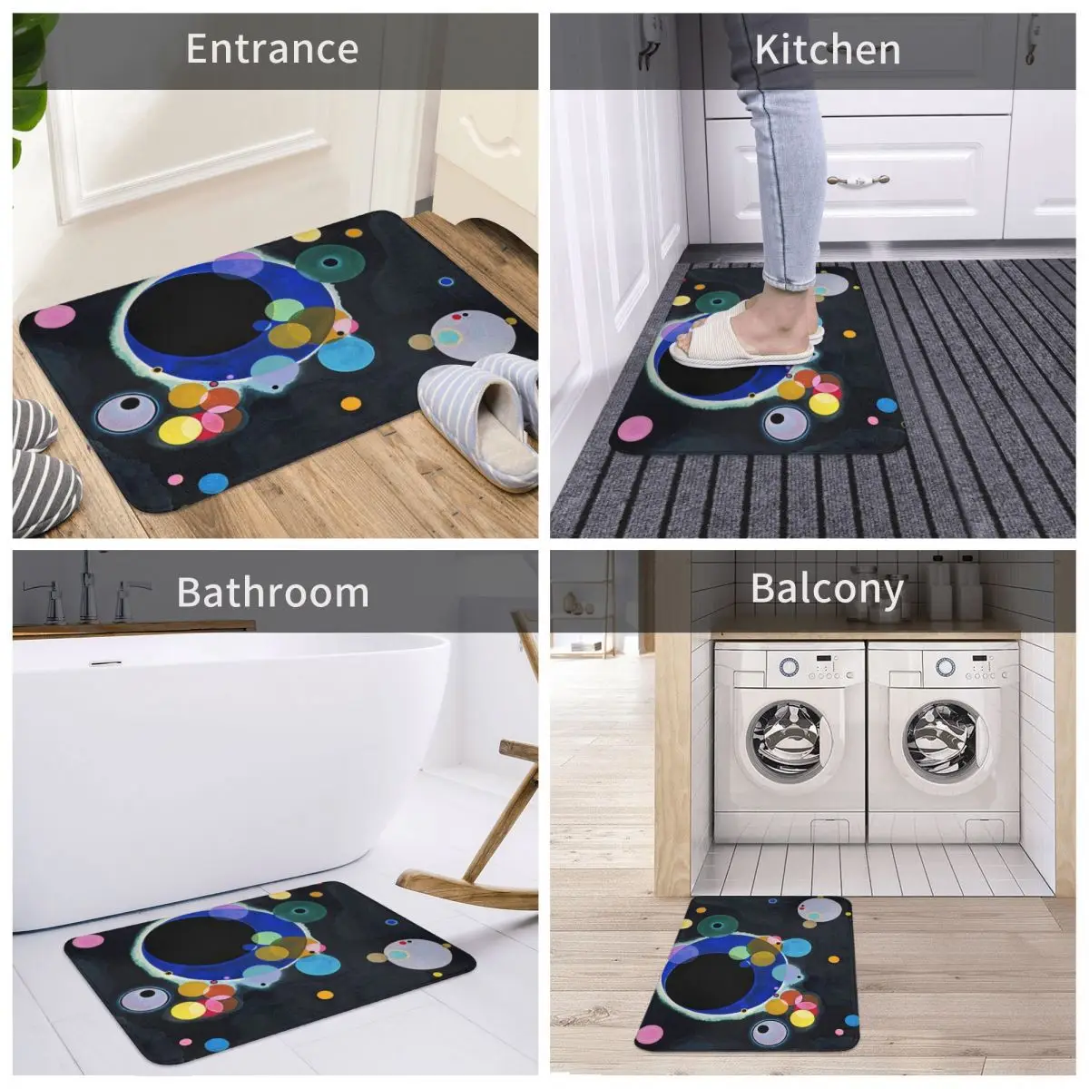 Kandinsky Several Circles 1926 Bath Mat Decor 3D Rug Carpet Doormat Anti-slip Entrance Living Room Home Kitchen Bedroom Removal
Kandinsky Several Circles 1926 Bath Mat Decor 3D Rug Carpet Doormat Anti-slip Entrance Living Room Home Kitchen Bedroom Removal