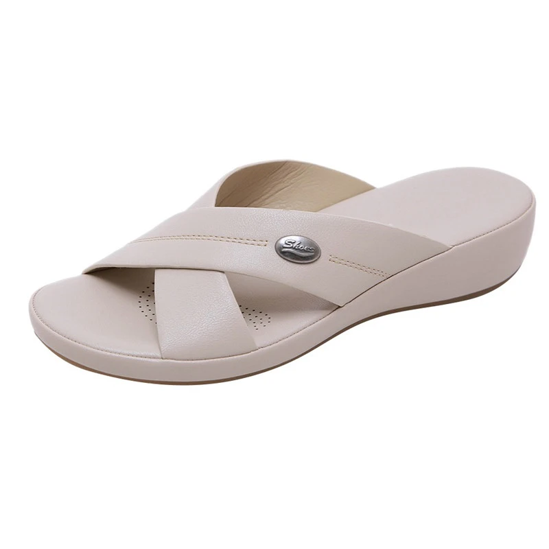 2022 Women's Soft Soles Casual Summer Soft Bottom Large Size Wedges Crossed Buckle Slippers Outdoor Shoes Beach Shoes Sandals
2022 Women's Soft Soles Casual Summer Soft Bottom Large Size Wedges Crossed Buckle Slippers Outdoor Shoes Beach Shoes Sandals