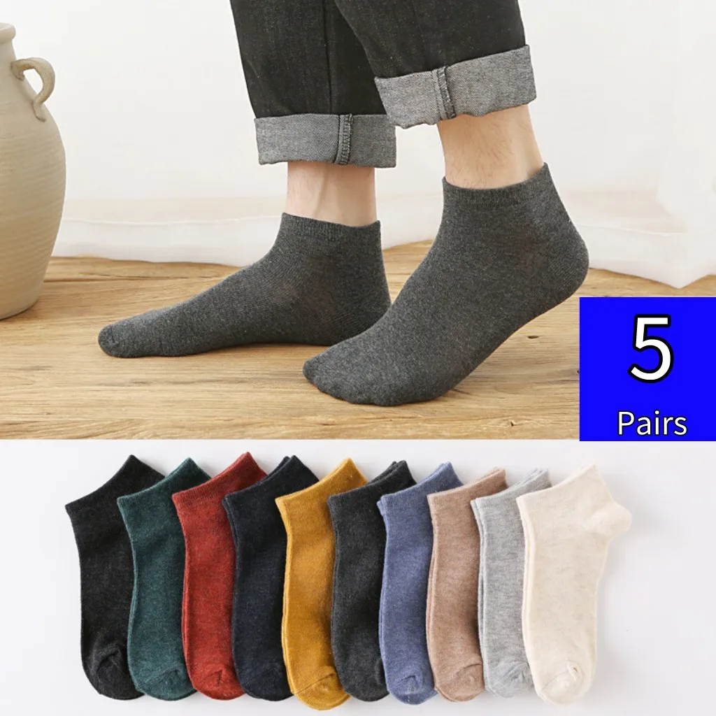 10 Piece=5 Pairs Men Socks Vintage Cotton Socks Fashion Sports Boat Sock Low Tube Male Running Socks Comfortable Women Socks
10 Piece=5 Pairs Men Socks Vintage Cotton Socks Fashion Sports Boat Sock Low Tube Male Running Socks Comfortable Women Socks